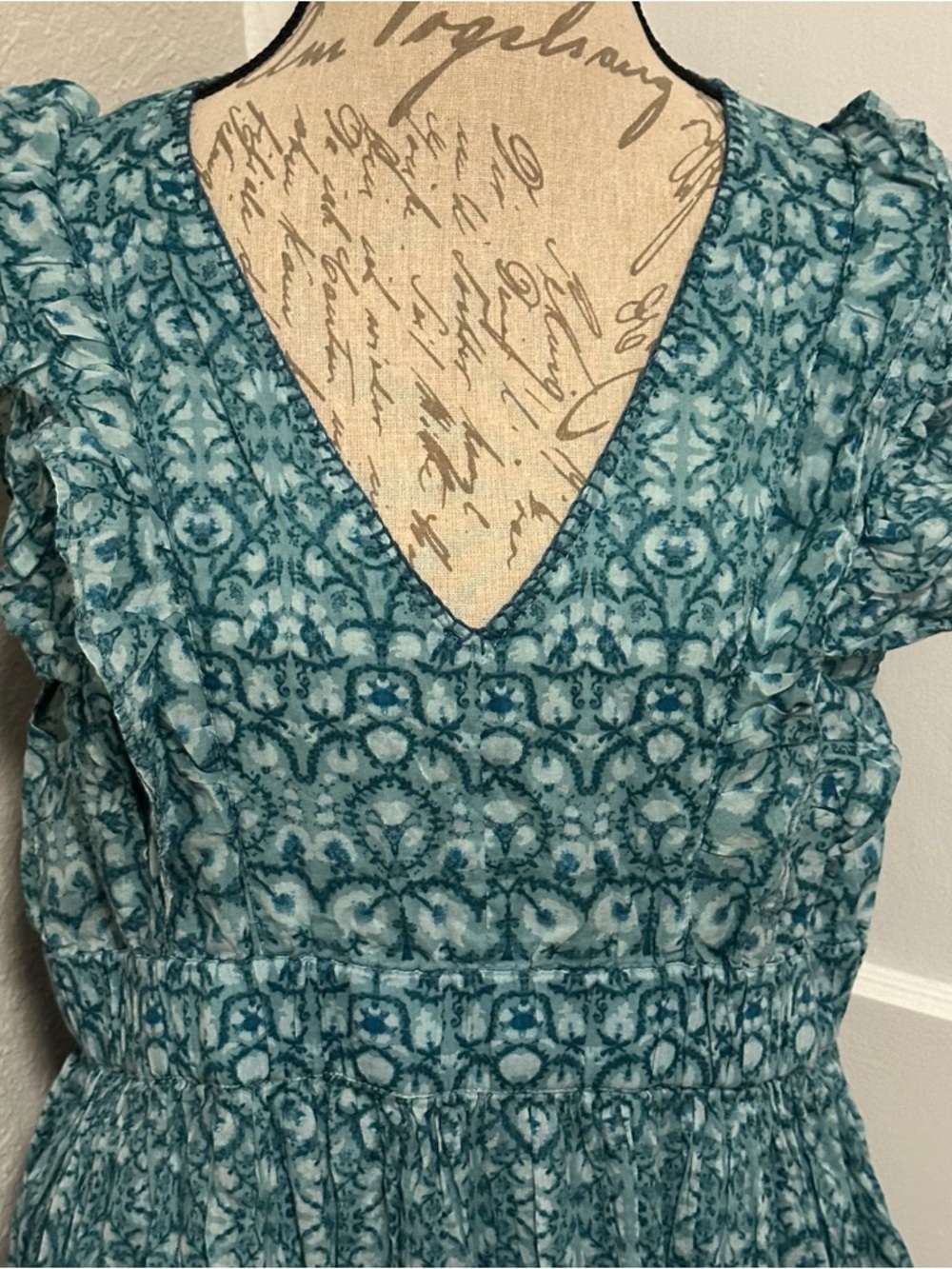Sundance Mystical Mosaics Long Tiered Ruffle Maxi Dress - Picture 3 of 10